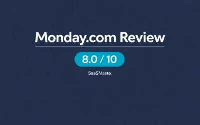 Monday.com Review rated 8.0 out of 10 by SaaSMaste