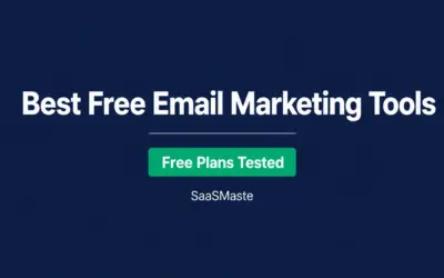 Best free email marketing tools ranked by SaaSMaste with free plans tested