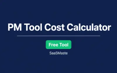 Free PM tool cost calculator by SaaSMaste comparing project management software pricing