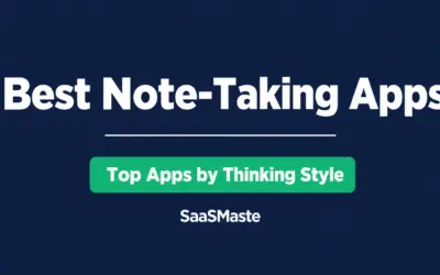 Best note-taking apps sorted by thinking style by SaaSMaste