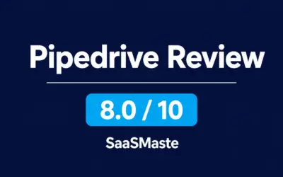 Pipedrive review by SaaSMaste rated 8.0 out of 10
