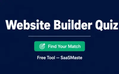 Website Builder Picker Quiz by SaaSMaste