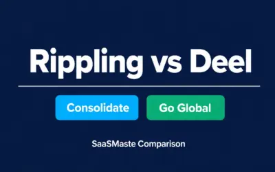 Rippling vs Deel comparison by SaaSMaste weighing consolidation against global hiring